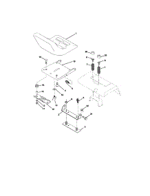 Seat Assembly parts for Craftsman Front-Engine Lawn Tractor 917274961 from AppliancePartsPros.com
