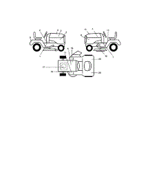 Decals parts for Craftsman Front-Engine Lawn Tractor 917274970 from AppliancePartsPros.com
