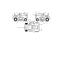 Decals parts for Craftsman Front-Engine Lawn Tractor 917274980 from AppliancePartsPros.com