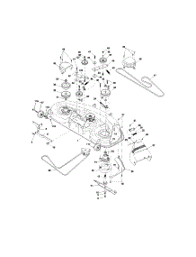 Mower Deck parts for Craftsman Front-Engine Lawn Tractor 917274980 from AppliancePartsPros.com