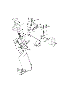 Steering parts for Craftsman Front-Engine Lawn Tractor 917274990 from AppliancePartsPros.com