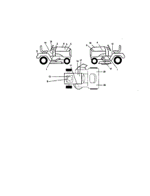 Decals parts for Craftsman Front-Engine Lawn Tractor 917274990 from AppliancePartsPros.com