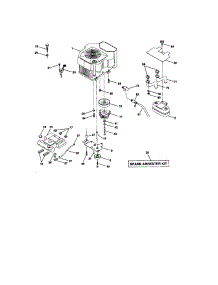 Engine parts for Craftsman Front-Engine Lawn Tractor 917275000 from AppliancePartsPros.com