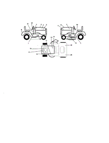 Decals parts for Craftsman Front-Engine Lawn Tractor 917275011 from AppliancePartsPros.com