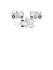 Decals parts for Craftsman Front-Engine Lawn Tractor 917275012 from AppliancePartsPros.com