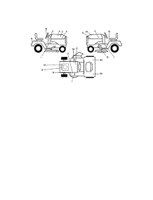 Decals parts for Craftsman Front-Engine Lawn Tractor 917275013 from AppliancePartsPros.com