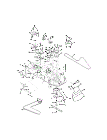 Mower Deck parts for Craftsman Front-Engine Lawn Tractor 917275013 from AppliancePartsPros.com