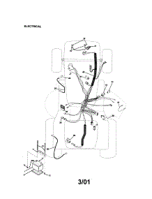 Electrical parts for Craftsman Front-Engine Lawn Tractor 917275020 from AppliancePartsPros.com