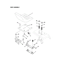 Seat parts for Craftsman Front-Engine Lawn Tractor 917275020 from AppliancePartsPros.com