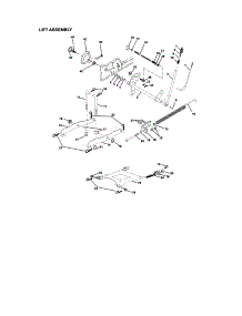 Lift parts for Craftsman Front-Engine Lawn Tractor 917275020 from AppliancePartsPros.com