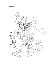 Mower Deck parts for Craftsman Front-Engine Lawn Tractor 917275020 from AppliancePartsPros.com