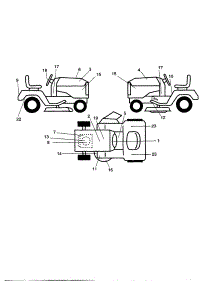 Decals parts for Craftsman Front-Engine Lawn Tractor 917275021 from AppliancePartsPros.com