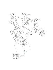 Steering parts for Craftsman Front-Engine Lawn Tractor 917275023 from AppliancePartsPros.com