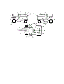 Decals parts for Craftsman Front-Engine Lawn Tractor 917275023 from AppliancePartsPros.com