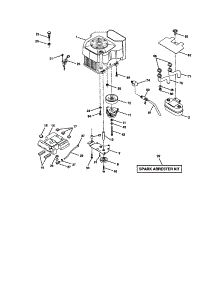Engine parts for Craftsman Front-Engine Lawn Tractor 917275030 from AppliancePartsPros.com
