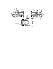 Decals parts for Craftsman Front-Engine Lawn Tractor 917275030 from AppliancePartsPros.com