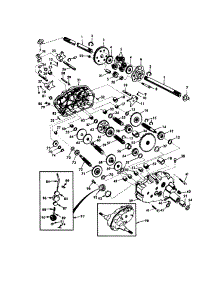 Transaxle parts for Craftsman Front-Engine Lawn Tractor 917275030 from AppliancePartsPros.com