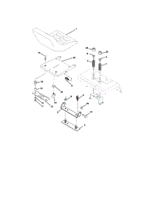 Seat Assembly parts for Craftsman Front-Engine Lawn Tractor 917275032 from AppliancePartsPros.com