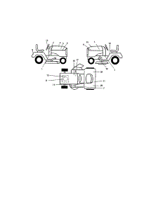Decals parts for Craftsman Front-Engine Lawn Tractor 917275032 from AppliancePartsPros.com