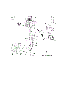 Engine parts for Craftsman Front-Engine Lawn Tractor 917275033 from AppliancePartsPros.com