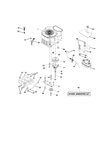 Engine parts for Craftsman Front-Engine Lawn Tractor 917275034 from AppliancePartsPros.com