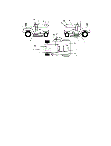 Decals parts for Craftsman Front-Engine Lawn Tractor 917275034 from AppliancePartsPros.com