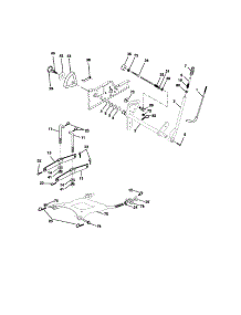 Lift Assembly parts for Craftsman Front-Engine Lawn Tractor 917275034 from AppliancePartsPros.com
