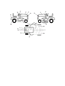 Decals parts for Craftsman Front-Engine Lawn Tractor 917275042 from AppliancePartsPros.com