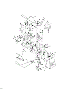 Mower Deck parts for Craftsman Front-Engine Lawn Tractor 917275042 from AppliancePartsPros.com