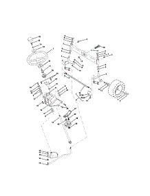 Steering parts for Craftsman Front-Engine Lawn Tractor 917275221 from AppliancePartsPros.com