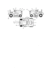 Decals parts for Craftsman Front-Engine Lawn Tractor 917275222 from AppliancePartsPros.com