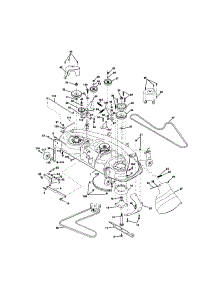 Mower Deck parts for Craftsman Front-Engine Lawn Tractor 917275222 from AppliancePartsPros.com