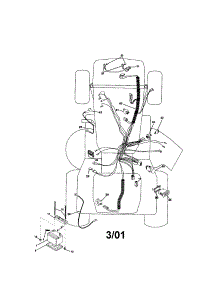 Electrical parts for Craftsman Front-Engine Lawn Tractor 917275223 from AppliancePartsPros.com