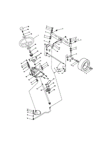 Steering parts for Craftsman Front-Engine Lawn Tractor 917275223 from AppliancePartsPros.com