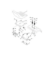 Seat Assembly parts for Craftsman Front-Engine Lawn Tractor 917275223 from AppliancePartsPros.com