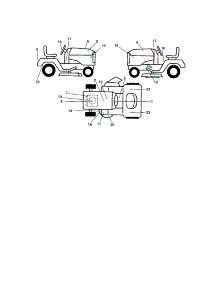Decals parts for Craftsman Front-Engine Lawn Tractor 917275223 from AppliancePartsPros.com