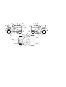 Decals parts for Craftsman Front-Engine Lawn Tractor 917275240 from AppliancePartsPros.com