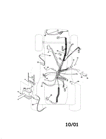 Electrical parts for Craftsman Front-Engine Lawn Tractor 917275241 from AppliancePartsPros.com