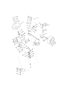 Steering parts for Craftsman Front-Engine Lawn Tractor 917275242 from AppliancePartsPros.com