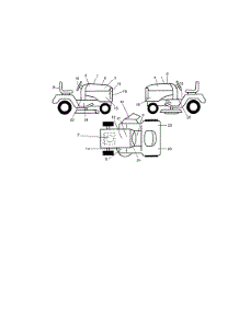 Decals parts for Craftsman Front-Engine Lawn Tractor 917275242 from AppliancePartsPros.com