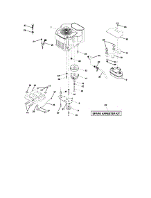Engine parts for Craftsman Front-Engine Lawn Tractor 917275280 from AppliancePartsPros.com