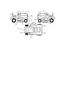 Decals parts for Craftsman Front-Engine Lawn Tractor 917275280 from AppliancePartsPros.com