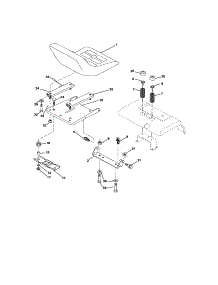 Seat Assembly parts for Craftsman Front-Engine Lawn Tractor 917275281 from AppliancePartsPros.com