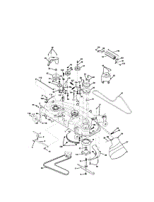 Mower Deck parts for Craftsman Front-Engine Lawn Tractor 917275281 from AppliancePartsPros.com