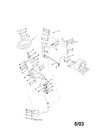 Steering parts for Craftsman Front-Engine Lawn Tractor 917275282 from AppliancePartsPros.com
