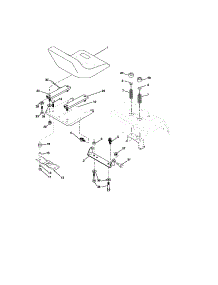 Seat Assembly parts for Craftsman Front-Engine Lawn Tractor 917275282 from AppliancePartsPros.com