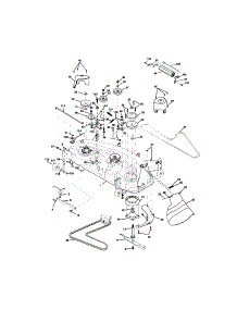 Mower Deck parts for Craftsman Front-Engine Lawn Tractor 917275282 from AppliancePartsPros.com