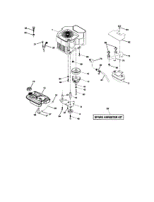 Engine parts for Craftsman Front-Engine Lawn Tractor 917275283 from AppliancePartsPros.com
