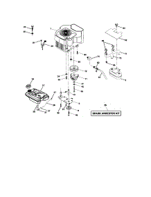 Engine parts for Craftsman Front-Engine Lawn Tractor 917275284 from AppliancePartsPros.com