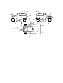 Decals parts for Craftsman Front-Engine Lawn Tractor 917275284 from AppliancePartsPros.com